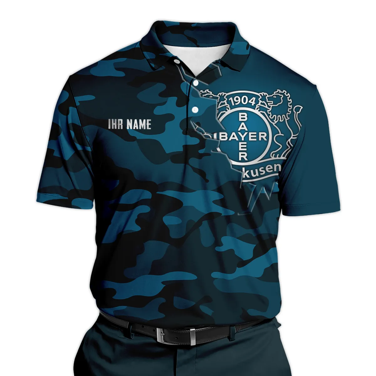 Bayer 04 Leverkusen Bundesliga Exklusive Logo Poloshirt QTBUN100325A1B04-PL - Marineblau